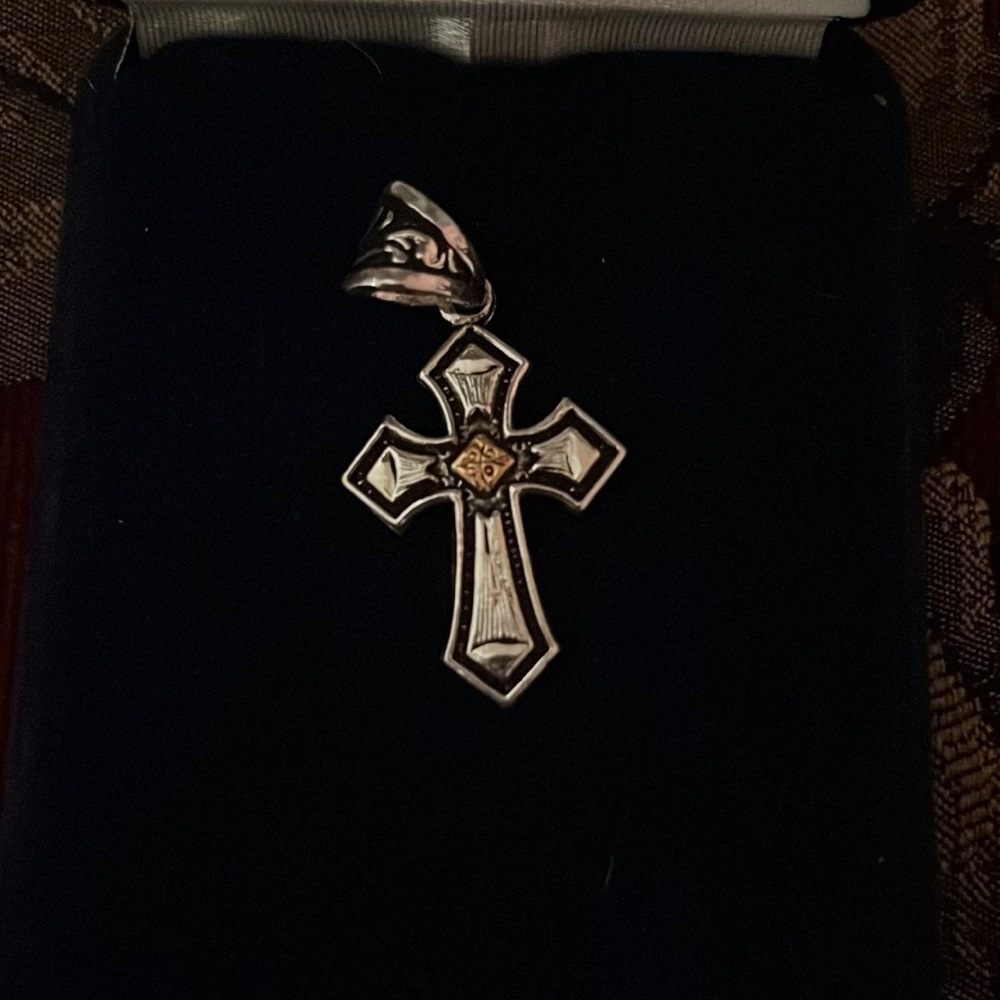 Silver and copper cross